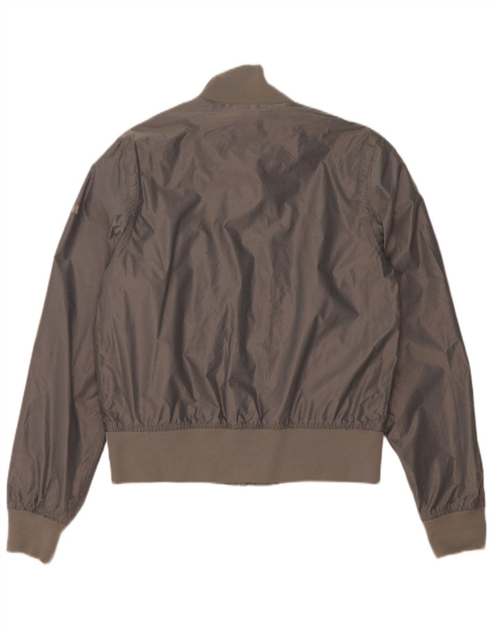 Slam Womens Bomber Jacket UK 14 Medium Grey Nylon