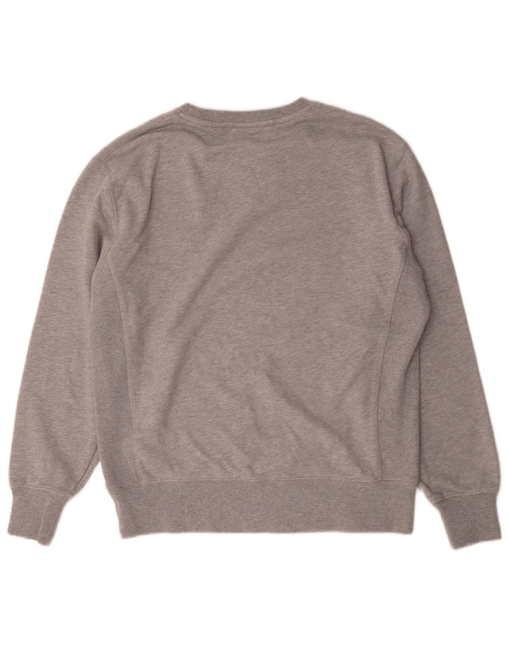 Superdry Mens Graphic Sweatshirt Jumper Medium Grey Flecked Cotton