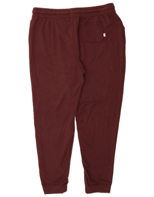 Fat Face Womens Tracksuit Trousers Joggers UK 16 Large Burgundy Viscose