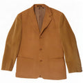 Zara Mens 3 Button Corduroy Blazer Jacket EU 50 Medium Beige Colourblock