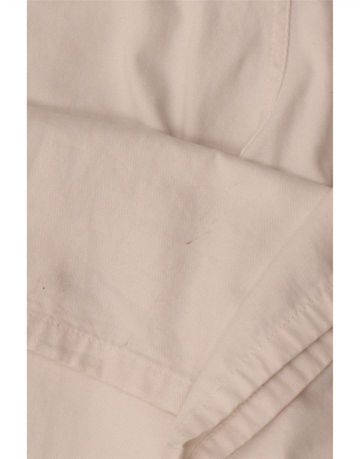 Zara Womens Straight Cargo Trousers EU 42 Large W32 L33 White