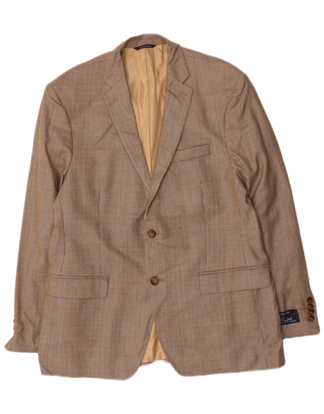 Ralph Lauren Mens 2 Button Blazer Jacket UK 44 XL Brown