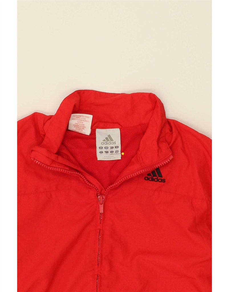 ADIDAS Boys Tracksuit Top Jacket 11-12 Years Red Colourblock Vintage Adidas and Second-Hand Adidas from Messina Hembry 