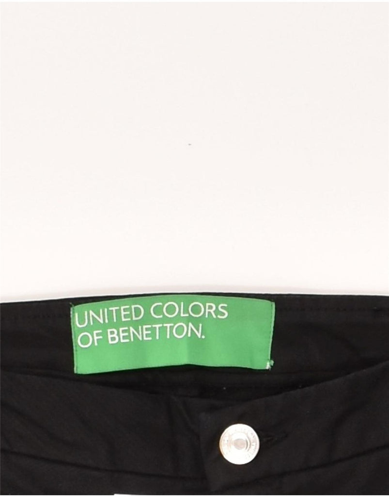 BENETTON Womens Slim Casual Trousers W28 L28 Black | Vintage Benetton | Thrift | Second-Hand Benetton | Used Clothing | Messina Hembry 