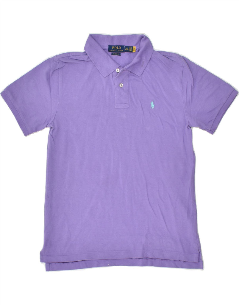 POLO RALPH LAUREN Boys Classic Fit Polo Shirt 14-15 Years Large Purple | Vintage Polo Ralph Lauren | Thrift | Second-Hand Polo Ralph Lauren | Used Clothing | Messina Hembry 