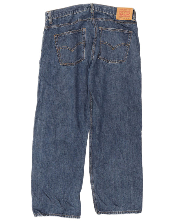 Levi's Girls 550 Relaxed Fit Straight Jeans 13-14 Years W33 L28 Navy Blue