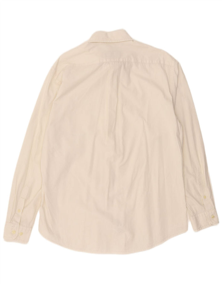 Fred Perry Mens Shirt Large White Cotton