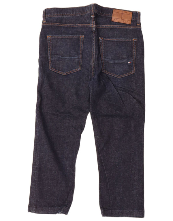 Tommy Hilfiger Mens Denton Straight Jeans W34 L24 Navy Blue Cotton