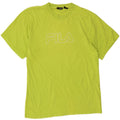 FILA Mens Graphic T-Shirt Top Large Green Vintage Fila and Second-Hand Fila from Messina Hembry 