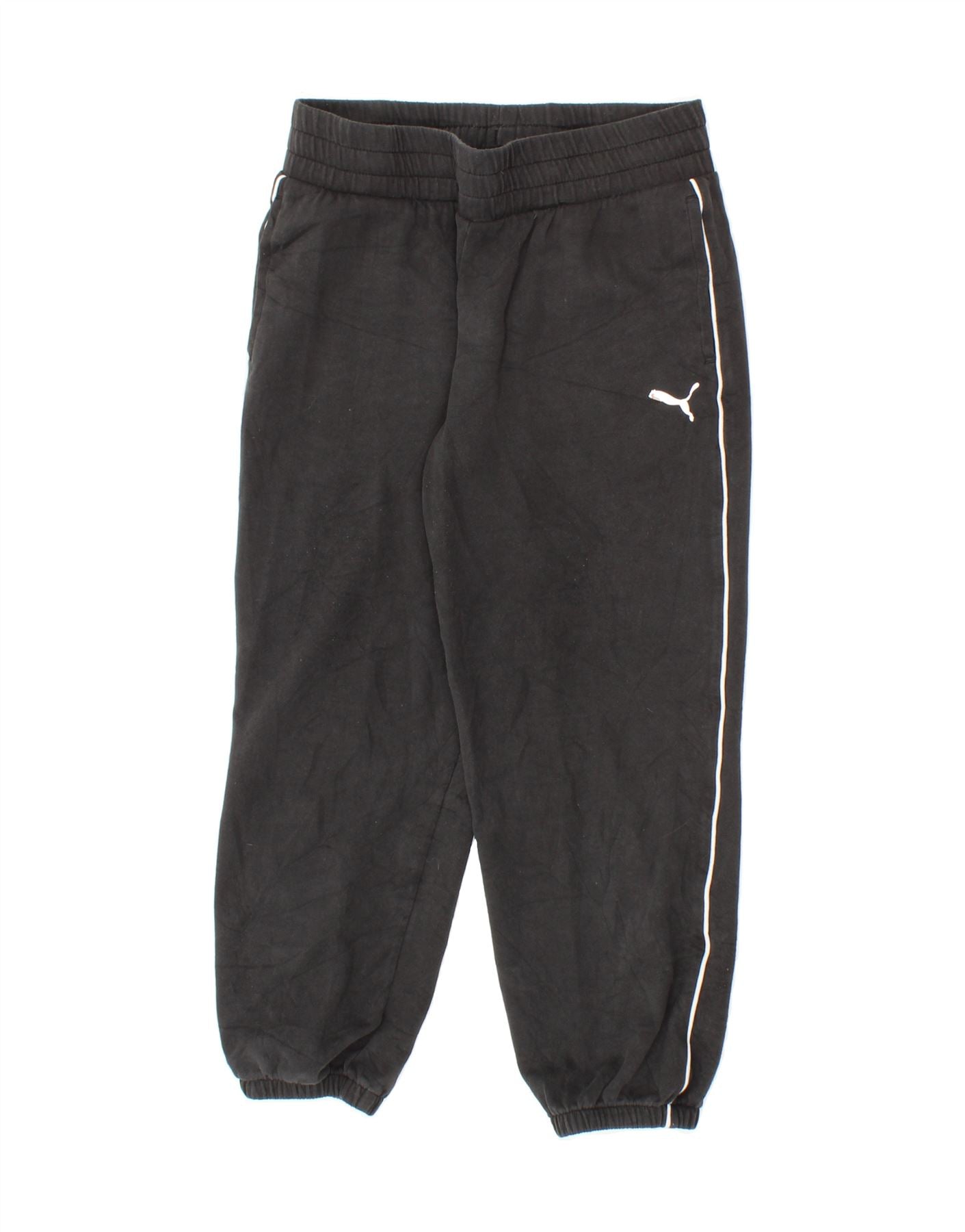 PUMA Womens Tracksuit Trousers Joggers UK 10 Small Black Cotton