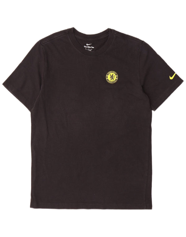 Nike Mens Chelsea FC T-Shirt Top Medium Black Cotton