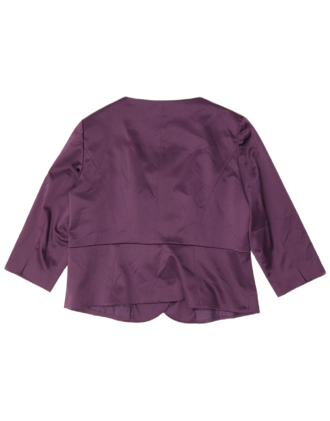 Minuet Womens Petite Bolero Jacket UK 18 XL Purple Polyester