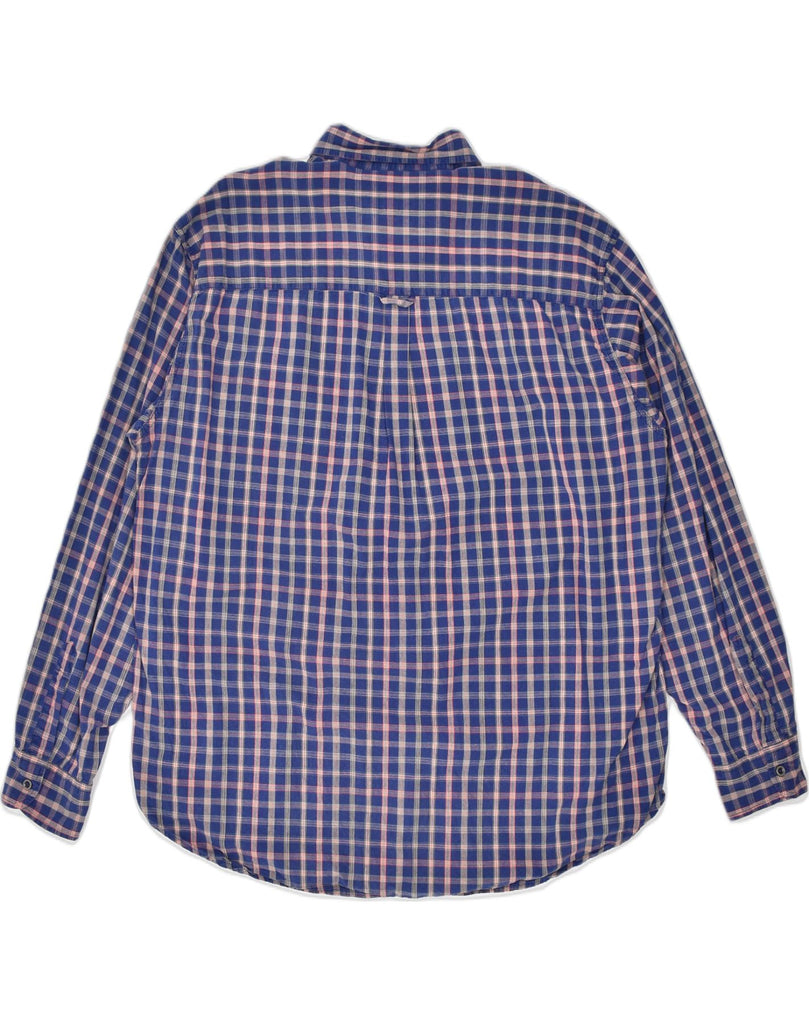 CARRERA Mens Shirt XL Blue Check Cotton | Vintage | Thrift | Second-Hand | Used Clothing | Messina Hembry 