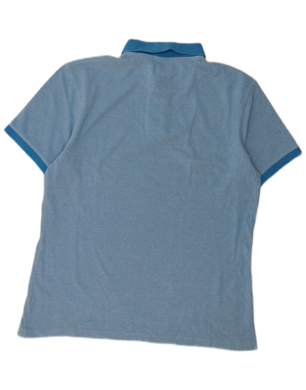 Barbour Mens Polo Shirt XL Blue Cotton