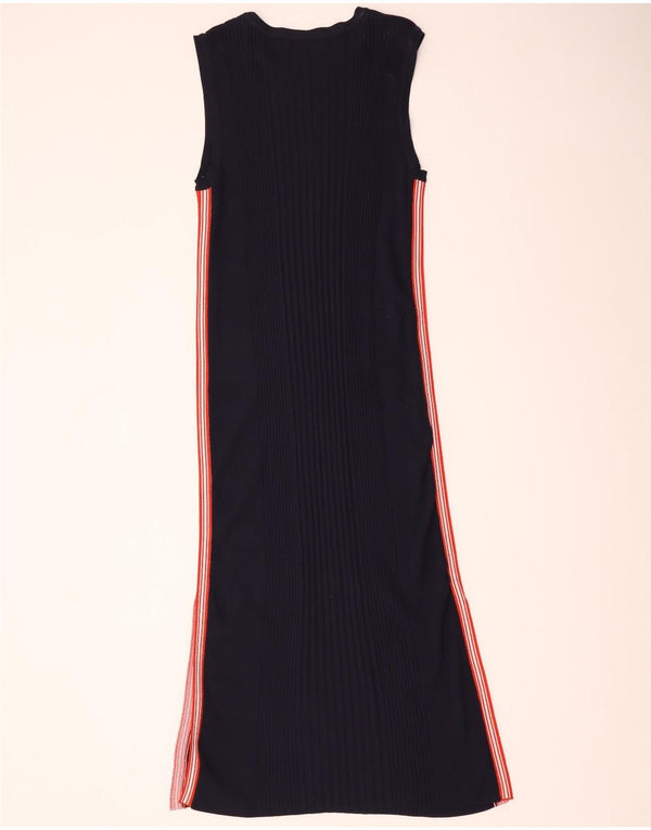 Zara Womens Sleeveless Jumper Dress UK 10 Small Black Striped