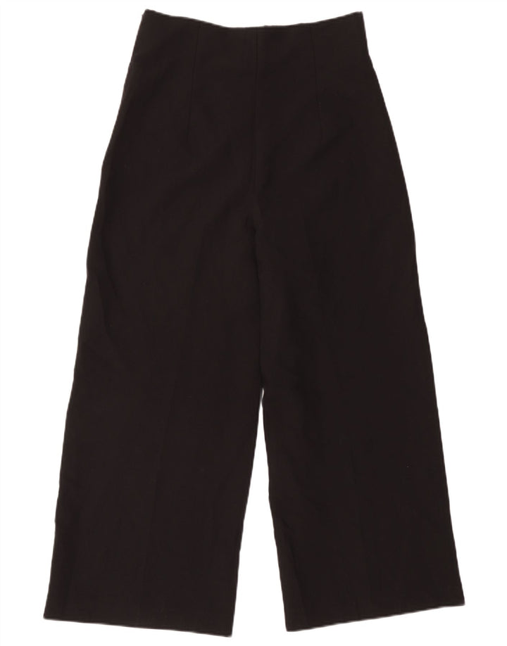 Zara Womens Wide Leg Casual Trousers Medium W28 L25 Black