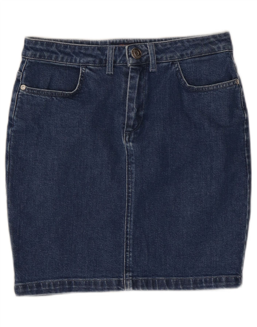 TRUSSARDI Womens Denim Skirt IT 42 Medium W28  Blue Cotton