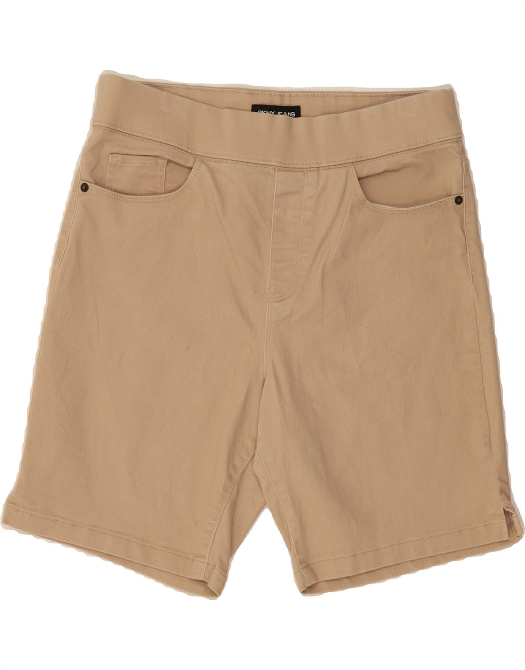 DKNY Womens Casual Shorts Medium W30  Beige Cotton Vintage Dkny and Second-Hand Dkny from Messina Hembry 