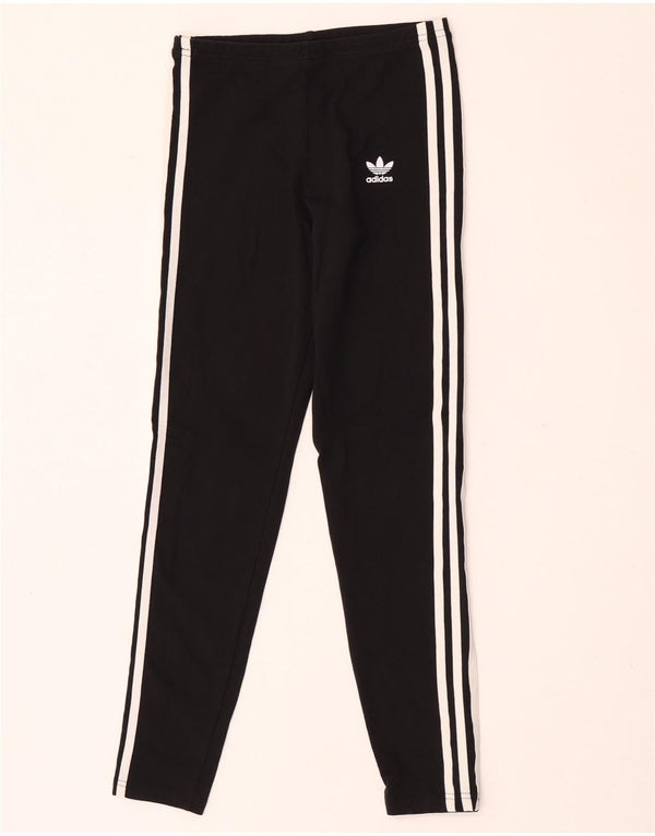 Adidas Girls Leggings 13-14 Years  Black Cotton