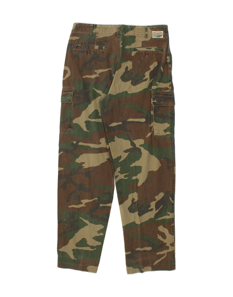 VINTAGE Mens Tapered Cargo Trousers IT 48 Medium W33 L31 Green Camouflage | Vintage Vintage | Thrift | Second-Hand Vintage | Used Clothing | Messina Hembry 