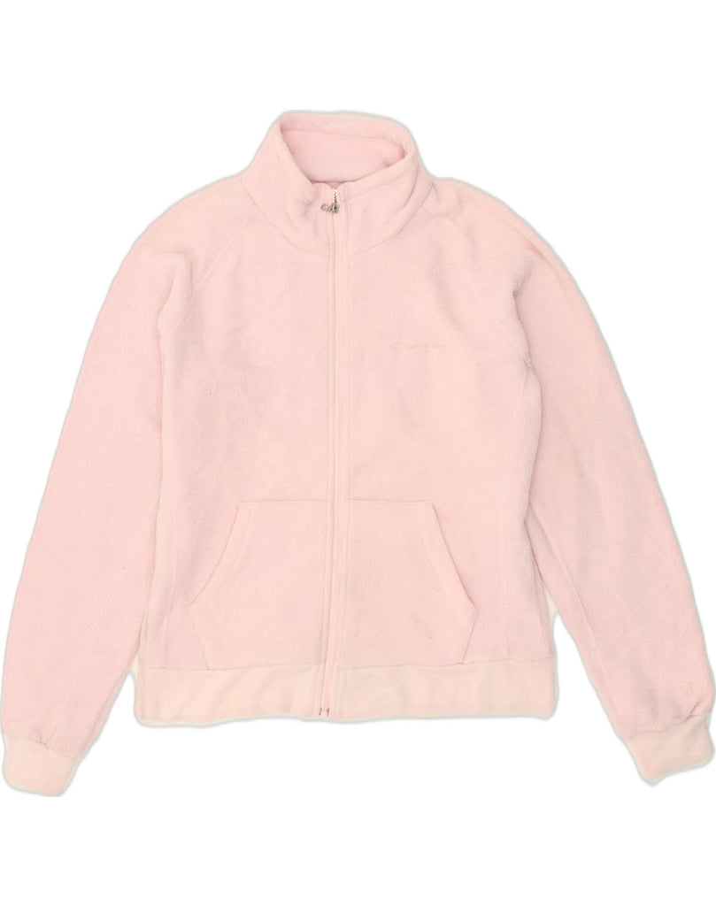 CHAMPION Womens Fleece Jacket UK 10 Small Pink Polyester | Vintage Champion | Thrift | Second-Hand Champion | Used Clothing | Messina Hembry 