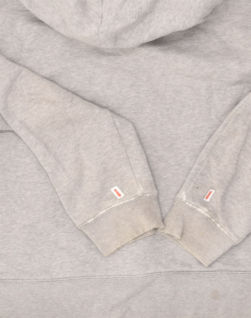 TOMMY HILFIGER Womens Graphic Zip Hoodie Sweater UK 16 Large Grey Cotton | Vintage Tommy Hilfiger | Thrift | Second-Hand Tommy Hilfiger | Used Clothing | Messina Hembry 