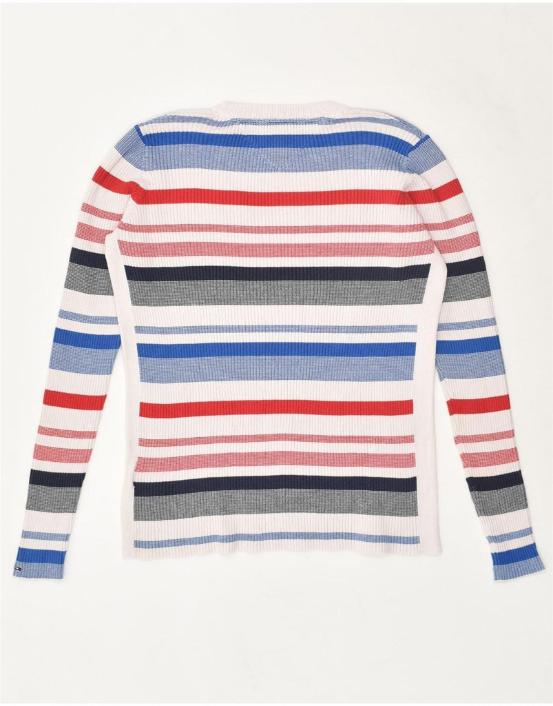 TOMMY HILFIGER Womens Crew Neck Jumper Sweater UK 14 Medium Multicoloured | Vintage Tommy Hilfiger | Thrift | Second-Hand Tommy Hilfiger | Used Clothing | Messina Hembry 