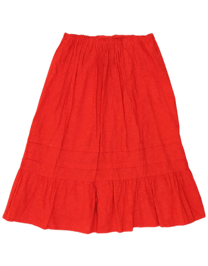 VINTAGE Womens A-Line Skirt W32 Large Red Floral