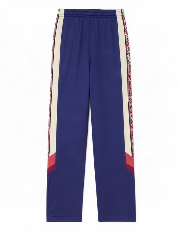 Asics Mens Graphic Tracksuit Trousers IT 44 XS Blue Colourblock