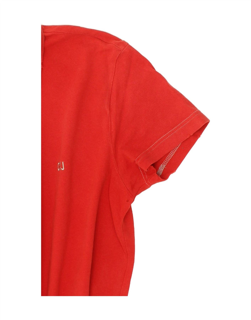 CALVIN KLEIN JEANS Mens Polo Shirt Medium Red Cotton | Vintage Calvin Klein Jeans | Thrift | Second-Hand Calvin Klein Jeans | Used Clothing | Messina Hembry 