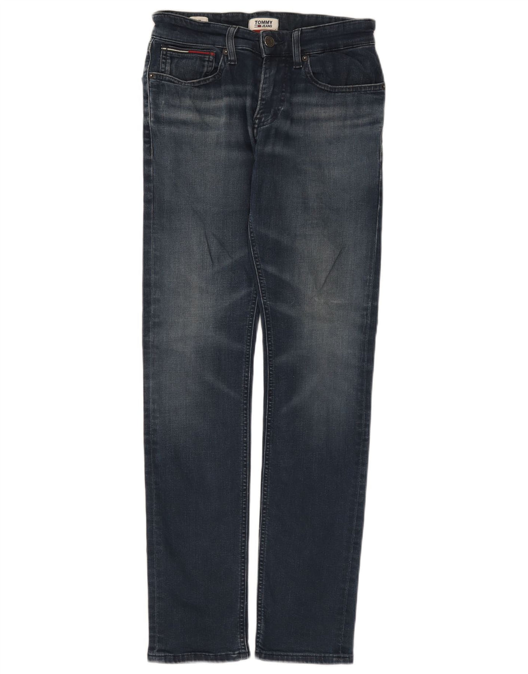 Tommy Hilfiger Mens Slim Jeans W27 L32 Navy Blue Cotton