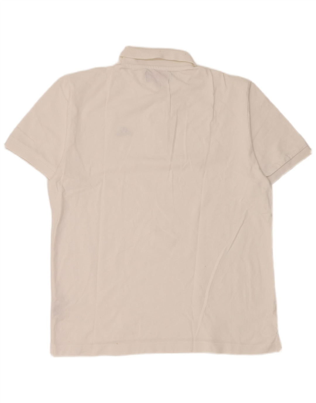 Kappa Mens Polo Shirt Large White Cotton