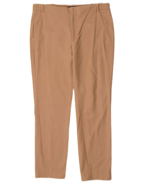 Zara Womens Slim Chino Trousers EU 38 Small W28 L27 Beige Cotton