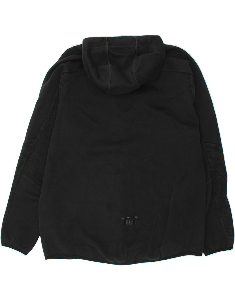 PUMA Mens Graphic Zip Hoodie Sweater Large Black Cotton | Vintage Puma | Thrift | Second-Hand Puma | Used Clothing | Messina Hembry 