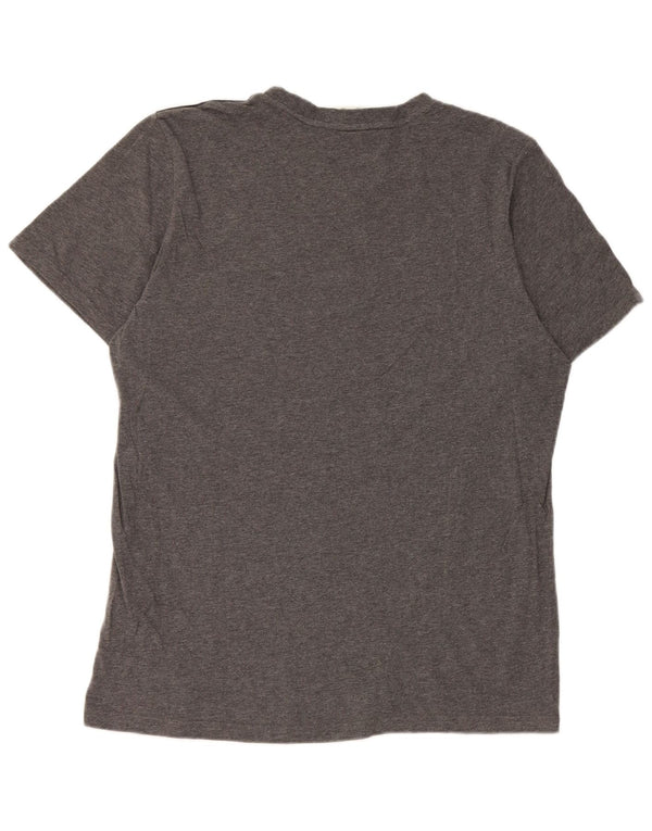 Adidas Mens T-Shirt Top Large Grey Cotton
