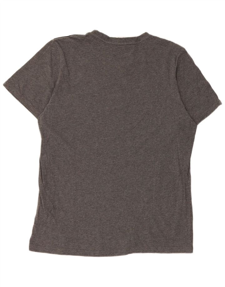 Adidas Mens T-Shirt Top Large Grey Cotton