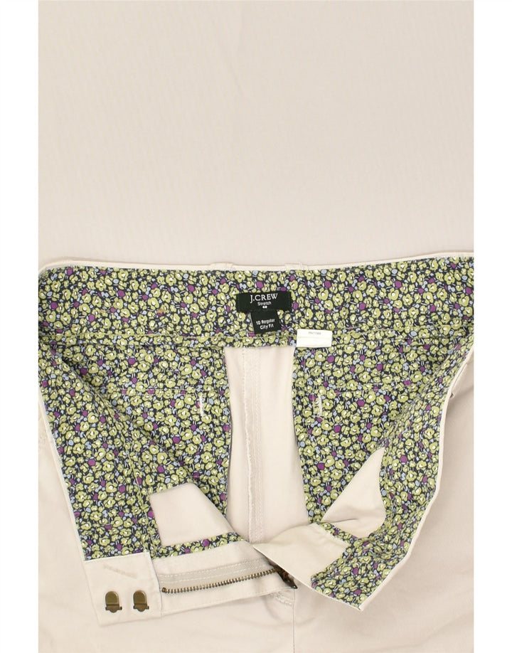 J. CREW Womens Regular Fit Chino Shorts US 10 Large W32 White Cotton | Vintage J. Crew | Thrift | Second-Hand J. Crew | Used Clothing | Messina Hembry 