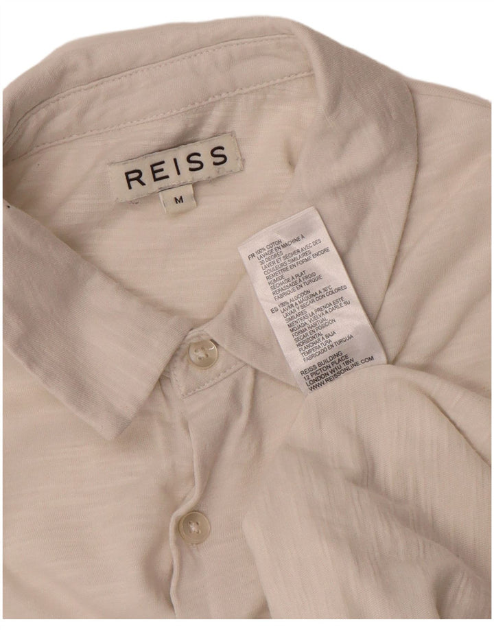 Reiss Mens Shirt Medium White Cotton