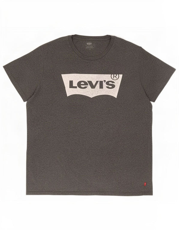 Levi's Mens Graphic T-Shirt Top Large Grey Cotton