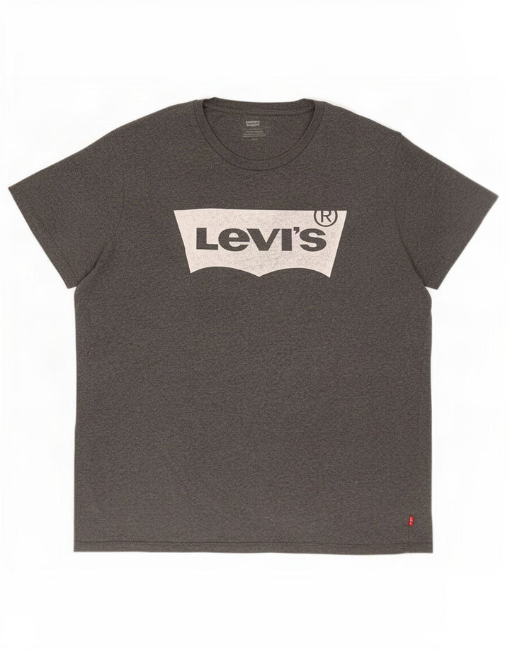 Levi's Mens Graphic T-Shirt Top Large Grey Cotton