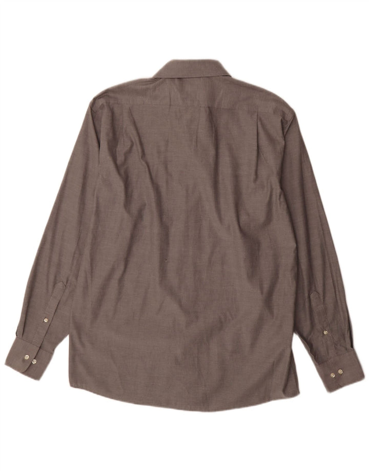 Tommy Hilfiger Mens Regular Fit Shirt Size 15 1/2 Medium Grey Cotton