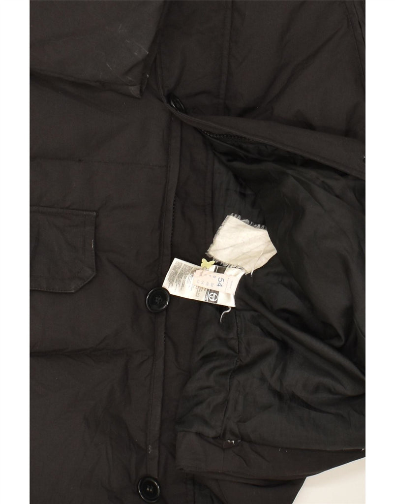 SERGIO TACCHINI Mens Padded Coat EU 54 2XL Black Polyamide Vintage Sergio Tacchini and Second-Hand Sergio Tacchini from Messina Hembry 