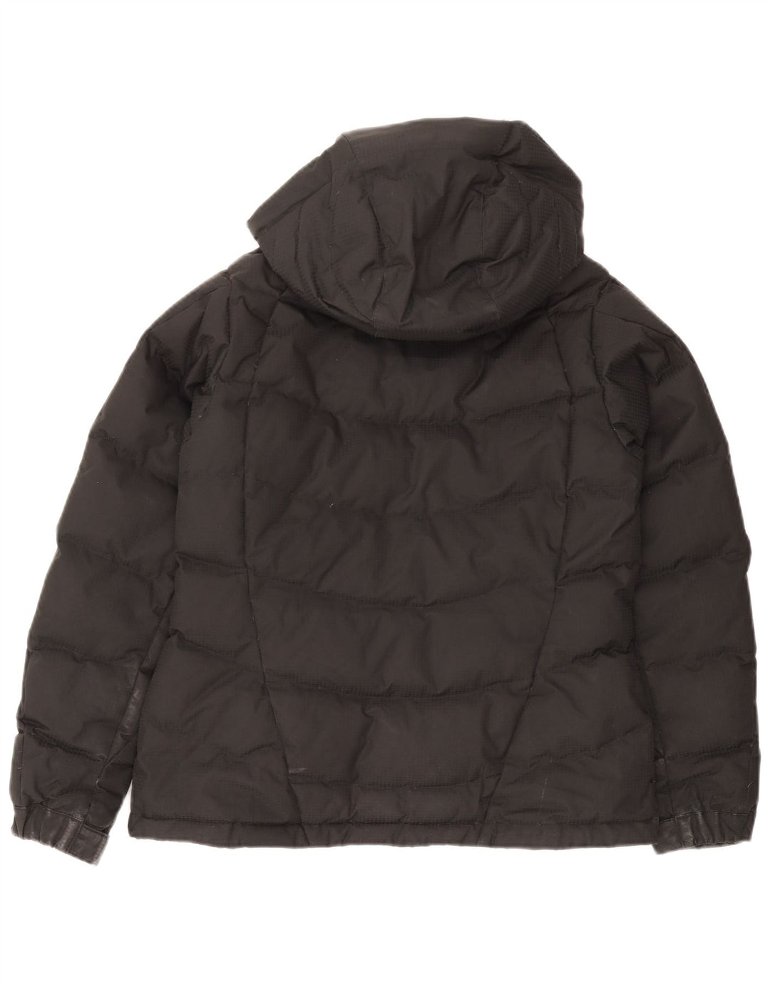 The North Face Womens Hooded Padded Jacket UK 14 Medium Black Polyester