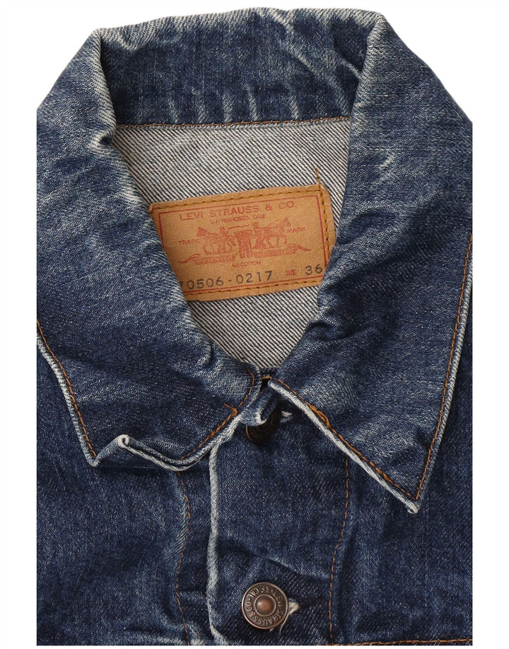 LEVI'S Womens Denim Jacket EU 36 Small Blue