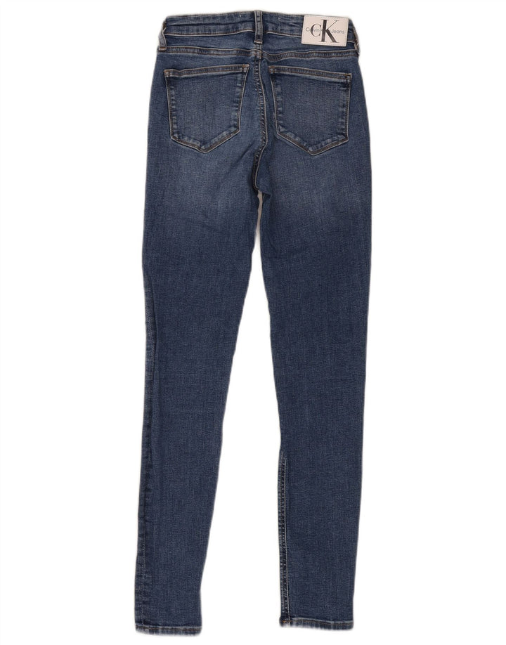 Calvin Klein Womens Skinny Jeans W25 L30 Blue