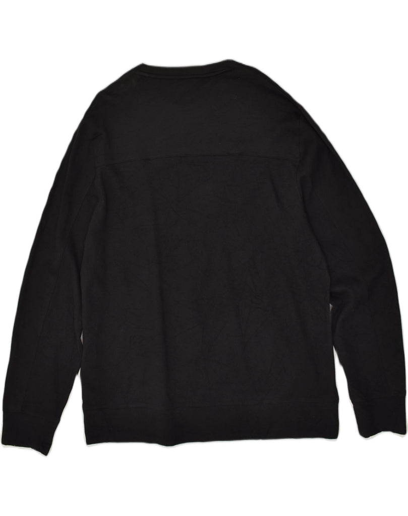 DKNY Mens Sweatshirt Jumper XL Black Cotton | Vintage Dkny | Thrift | Second-Hand Dkny | Used Clothing | Messina Hembry 