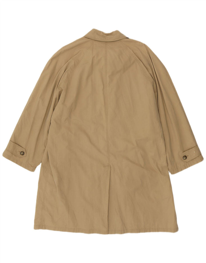 BOOGIE Mens Overcoat IT 50 Large Beige Cotton