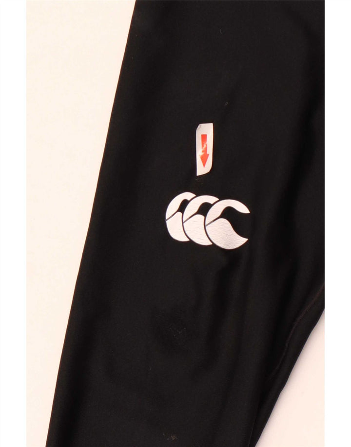 Canterbury Boys Graphic Leggings 9-10 Years Medium Black Polyester