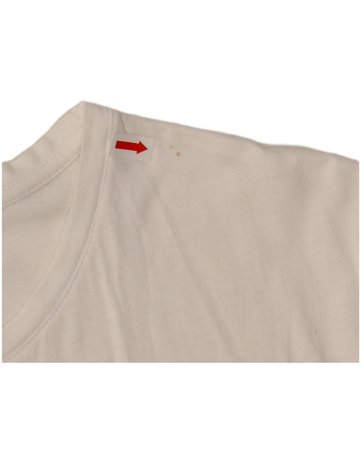 Zara Womens Crop Blouse Top UK 12 Medium White Floral