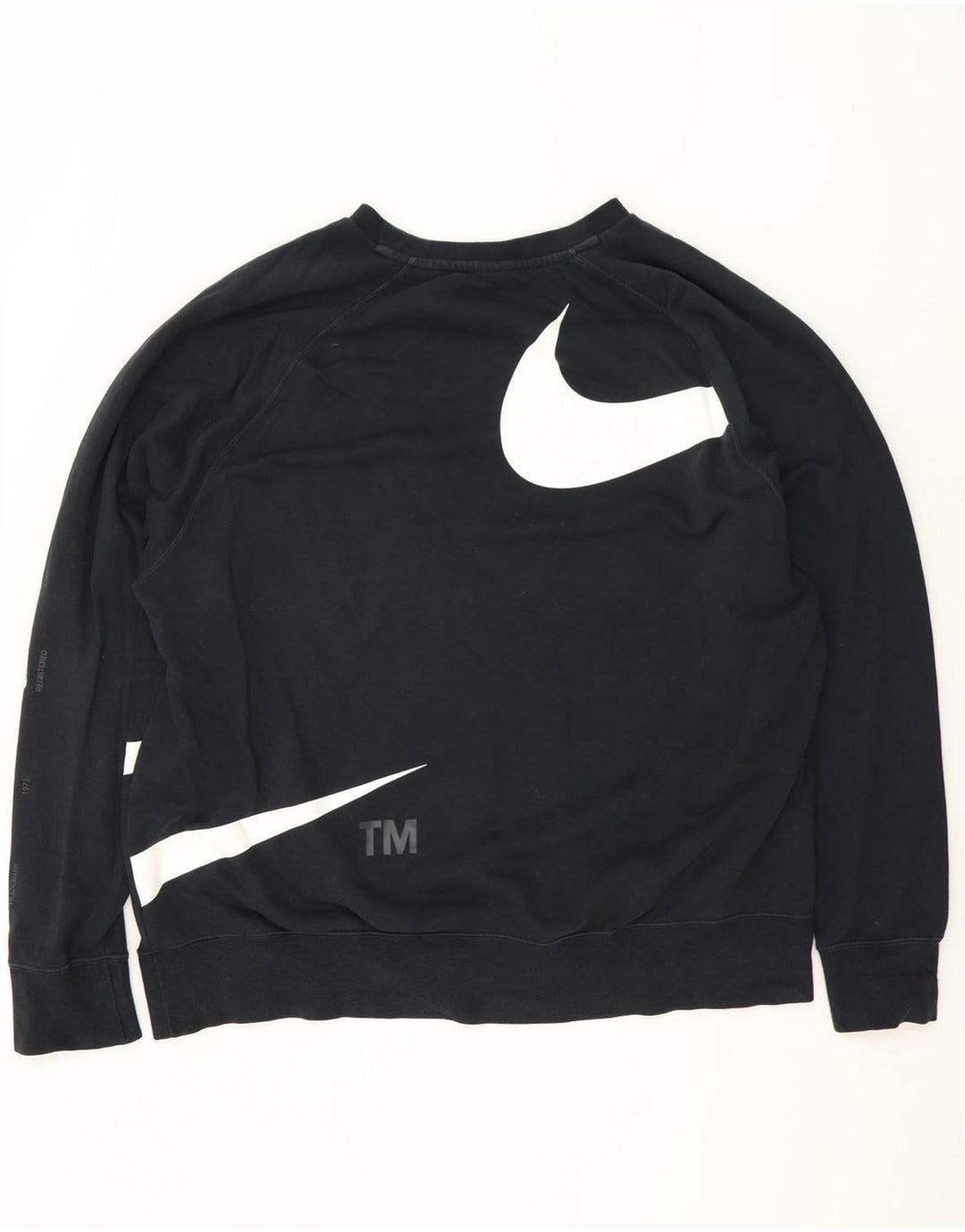 Nike Mens Graphic Sweatshirt Jumper 2XL Black Cotton